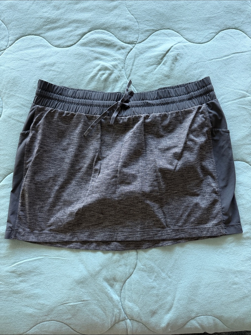 Athleta Women's Athletic Drawstring Skort in Dark Gray - size XL